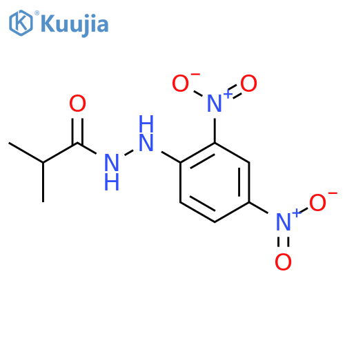 Propanoic acid, 2-methyl-, 2-(2,4-dinitrophenyl)hydrazide structure