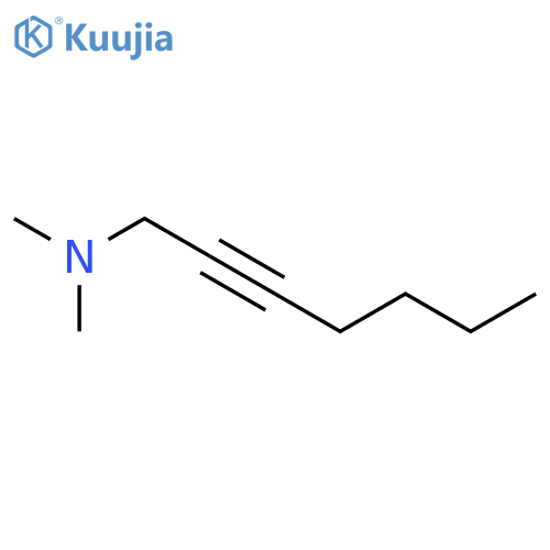 2-HEPTYN-1-AMINE, N,N-DIMETHYL- structure