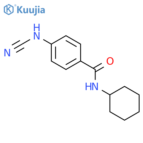Benzamide, 4-(cyanoamino)-N-cyclohexyl- structure