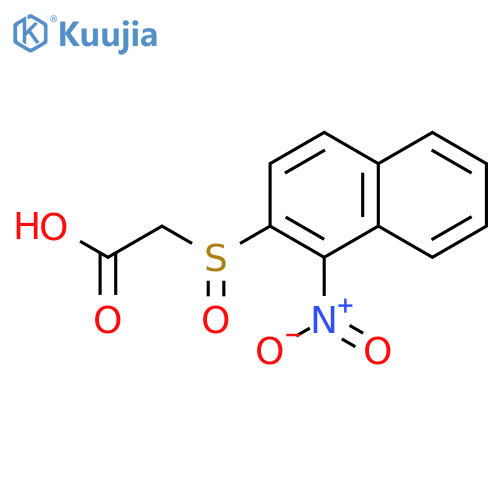 Acetic acid, [(1-nitro-2-naphthalenyl)sulfinyl]- structure