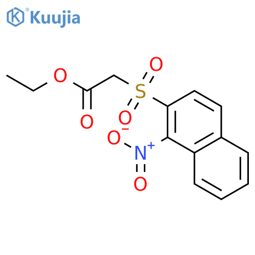 Acetic acid, [(1-nitro-2-naphthalenyl)sulfonyl]-, ethyl ester structure