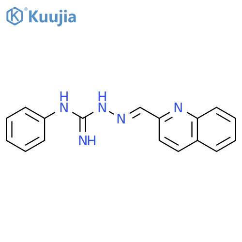 Hydrazinecarboximidamide, N-phenyl-2-(2-quinolinylmethylene)- structure