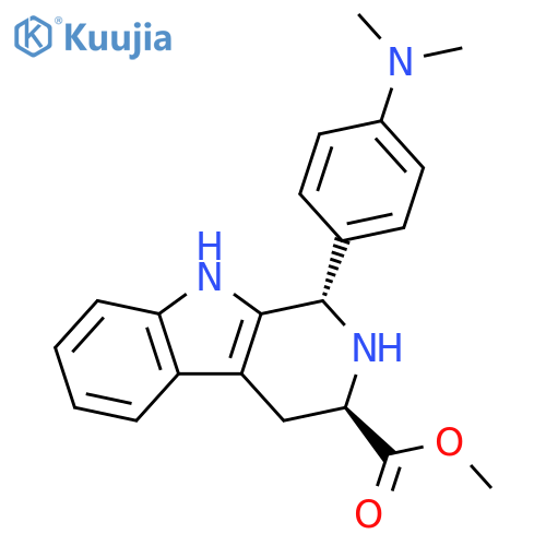 1H-Pyrido[3,4-b]indole-3-carboxylic acid,1-[4-(dimethylamino)phenyl]-2,3,4,9-tetrahydro-, methyl ester, trans- structure