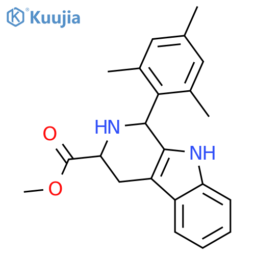 1H-Pyrido[3,4-b]indole-3-carboxylic acid,2,3,4,9-tetrahydro-1-(2,4,6-trimethylphenyl)-, methyl ester, cis- structure