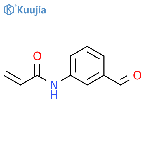 N-(3-formylphenyl)prop-2-enamide structure