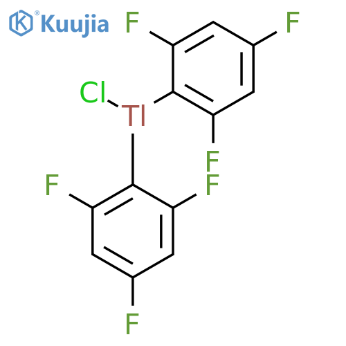 Thallium, chlorobis(2,4,6-trifluorophenyl)- structure