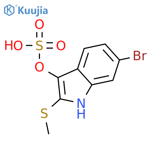 6-bromo-2-(methylsulfanyl)-1H-indol-3-yl hydrogen sulfate structure