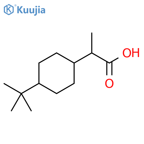 Cyclohexaneacetic acid, 4-(1,1-dimethylethyl)-α-methyl- structure