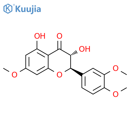 4H-1-Benzopyran-4-one, 2-(3,4-dimethoxyphenyl)-2,3-dihydro-3,5-dihydroxy-7-methoxy-, (2R,3R)- structure