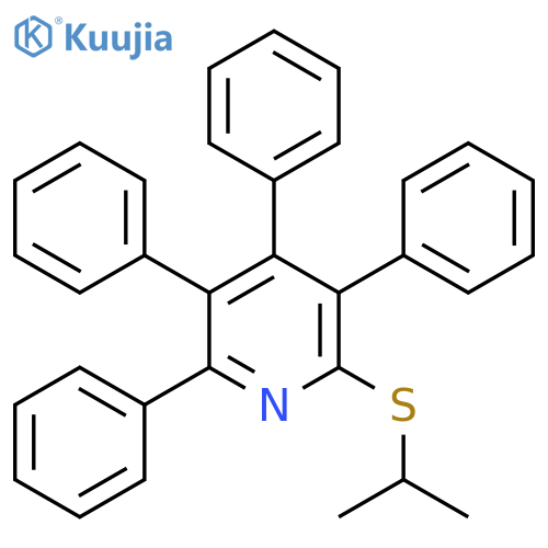 Pyridine, 2-[(1-methylethyl)thio]-3,4,5,6-tetraphenyl- structure