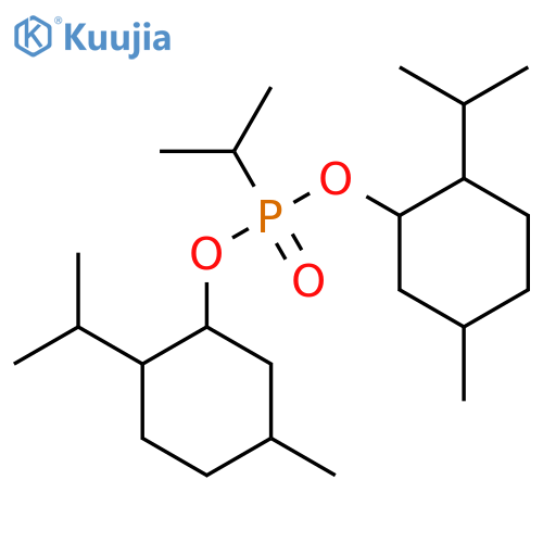 Bis(2-isopropyl-5-methylcyclohexyl) isopropylphosphonate structure
