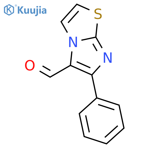 6-phenylimidazo[2,1-b][1,3]thiazole-5-carbaldehyde structure