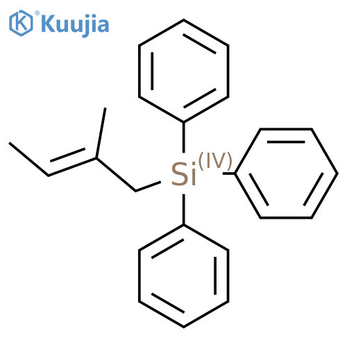 Silane, (2-methyl-2-butenyl)triphenyl- structure