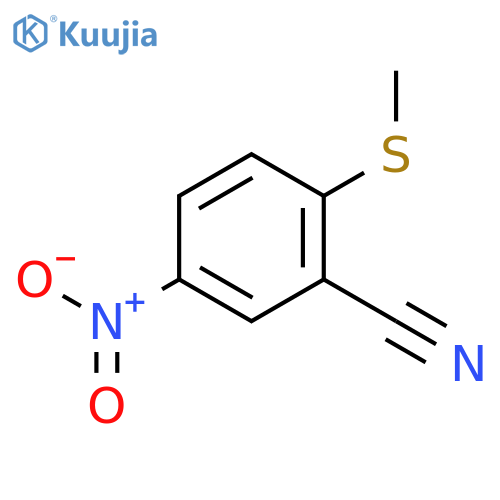 2-Methylthio-5-nitrobenzonitrile structure