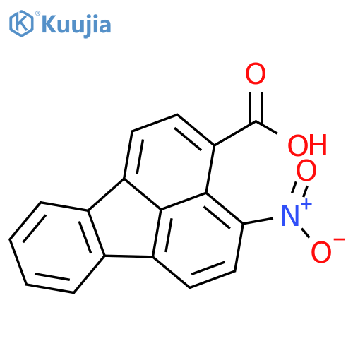 4-Nitro-3-fluoranthenecarboxylic acid structure