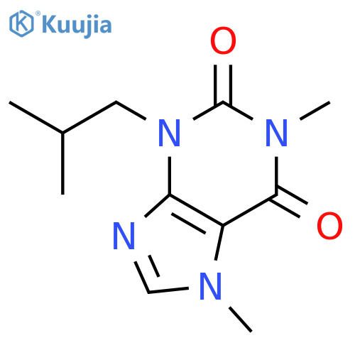 1,7-Dimethyl-3-isobutylxanthine structure
