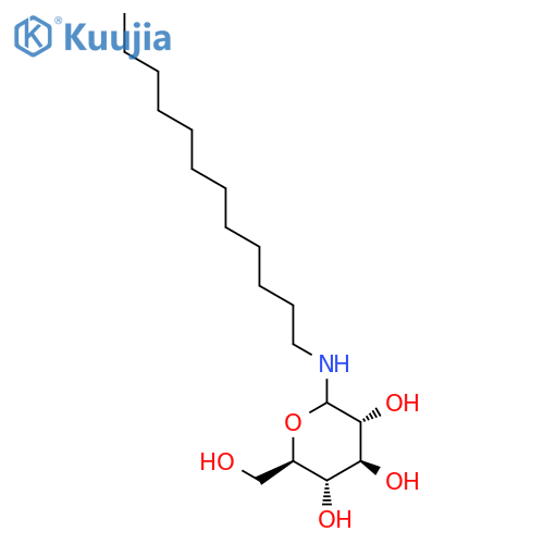 D-GLUCOPYRANOSYLAMINE, N-DODECYL- structure