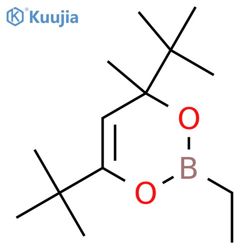 4H-1,3,2-Dioxaborin, 4,6-bis(1,1-dimethylethyl)-2-ethyl-4-methyl- structure
