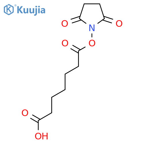 7-((2,5-Dioxopyrrolidin-1-yl)oxy)-7-oxoheptanoic acid structure