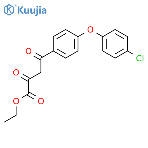 Ethyl 4-(4-(4-chlorophenoxy)phenyl)-2,4-dioxobutanoate structure