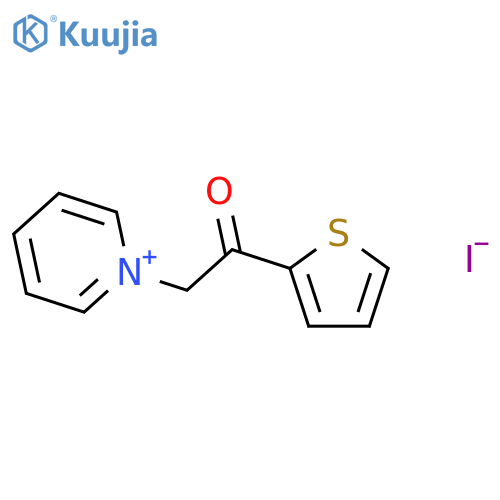1-2-Oxo-2-(2-thienyl)ethylpyridinium iodide structure