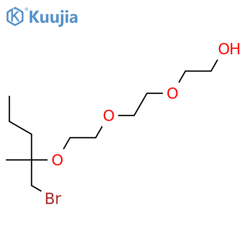 Ethanol, 2-[2-[2-[1-(bromomethyl)-1-methylbutoxy]ethoxy]ethoxy]- structure