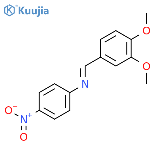 Benzenamine, N-[(3,4-dimethoxyphenyl)methylene]-4-nitro- structure