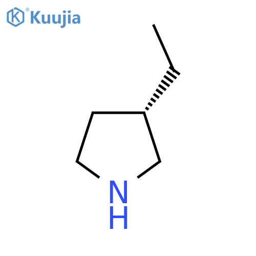 (3S)-3-Ethylpyrrolidine structure