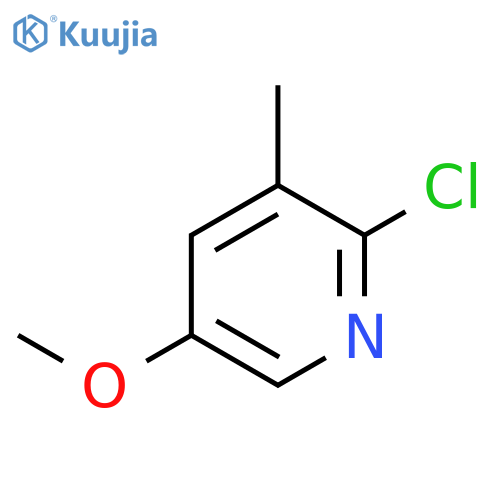 2-Chloro-5-methoxy-3-methylpyridine structure