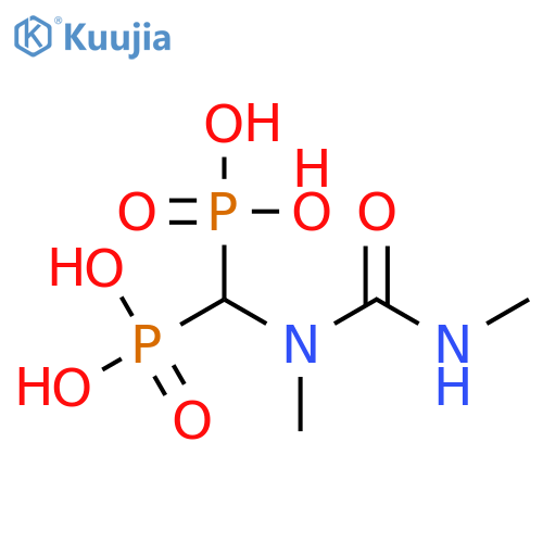 Phosphonic acid,[[methyl[(methylamino)carbonyl]amino]methylene]bis- (9CI) structure