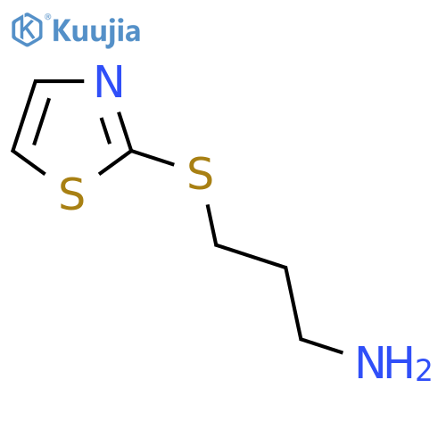 2-(3-aminopropyl)sulfanyl-1,3-thiazole structure