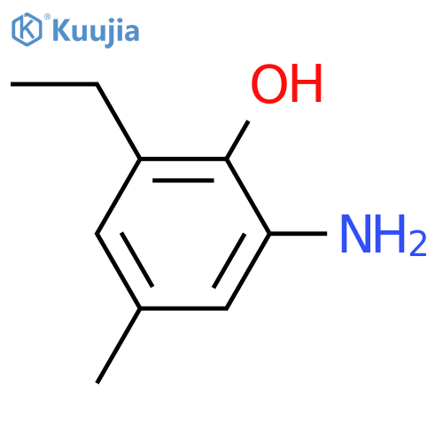 Phenol,2-amino-6-ethyl-4-methyl- structure