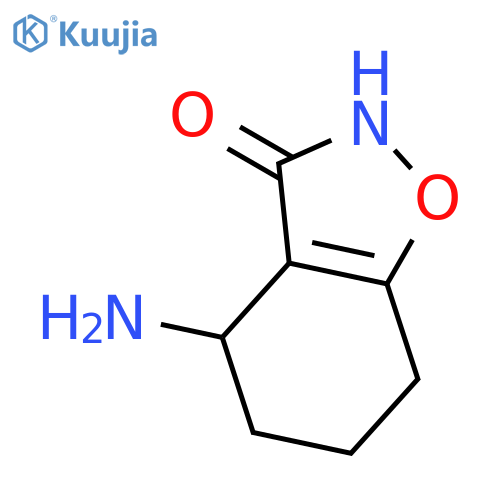 1,2-Benzisoxazol-3(2H)-one,4-amino-4,5,6,7-tetrahydro-, (4S)- structure