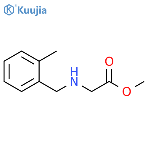 Glycine, N-[(2-methylphenyl)methyl]-, methyl ester structure