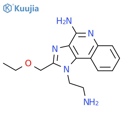 1H-IMIDAZO[4,5-C]QUINOLINE-1-ETHANAMINE, 4-AMINO-2-(ETHOXYMETHYL)- structure