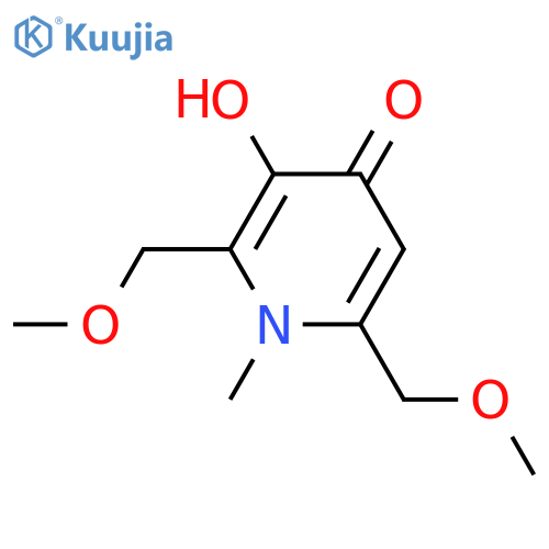 4(1H)-Pyridinone,3-hydroxy-2,6-bis(methoxymethyl)-1-methyl- structure