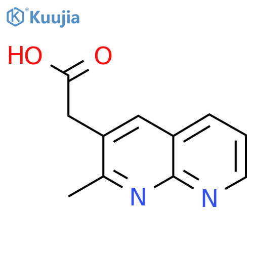 2-(2-Methyl-1,8-naphthyridin-3-yl)acetic acid structure