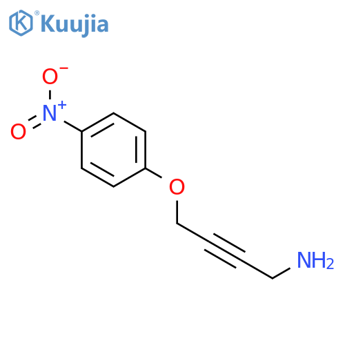 2-Butyn-1-amine, 4-(4-nitrophenoxy)- structure