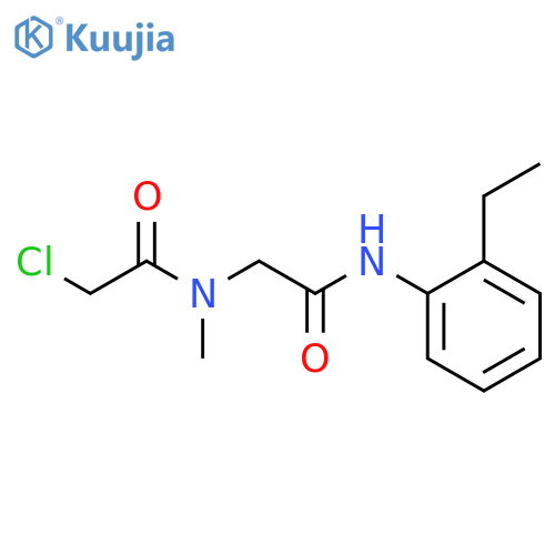 2-chloro-N-{(2-ethylphenyl)carbamoylmethyl}-N-methylacetamide structure