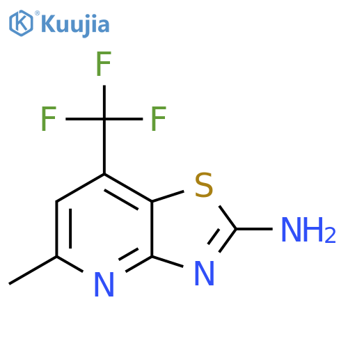5-methyl-7-(trifluoromethyl)-1,3thiazolo4,5-bpyridin-2-amine structure