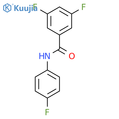 3,5-difluoro-N-(4-fluorophenyl)benzamide structure