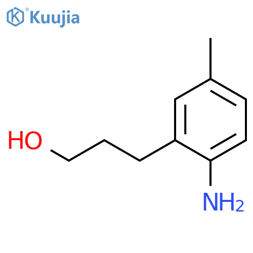 3-(2-amino-5-methylphenyl)propan-1-ol structure