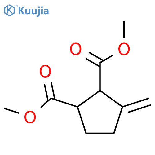 1,2-Cyclopentanedicarboxylic acid, 3-methylene-, dimethyl ester structure