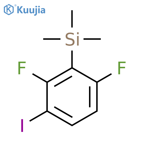 Silane, (2,6-difluoro-3-iodophenyl)trimethyl- structure