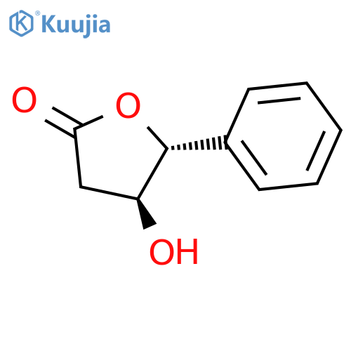 2(3H)-Furanone, dihydro-4-hydroxy-5-phenyl-, (4S,5R)- structure
