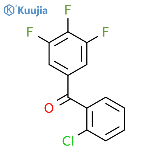 (2-chlorophenyl)-(3,4,5-trifluorophenyl)methanone structure
