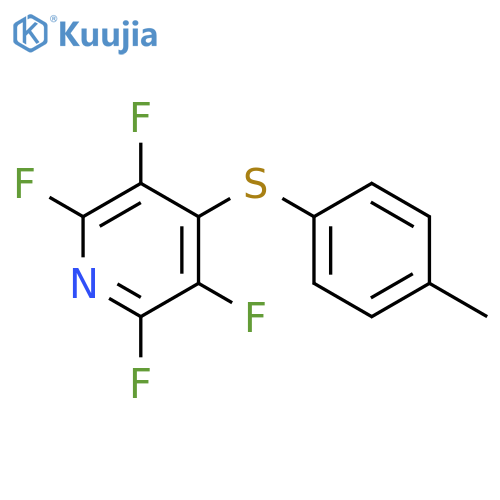 Pyridine, 2,3,5,6-tetrafluoro-4-[(4-methylphenyl)thio]- structure