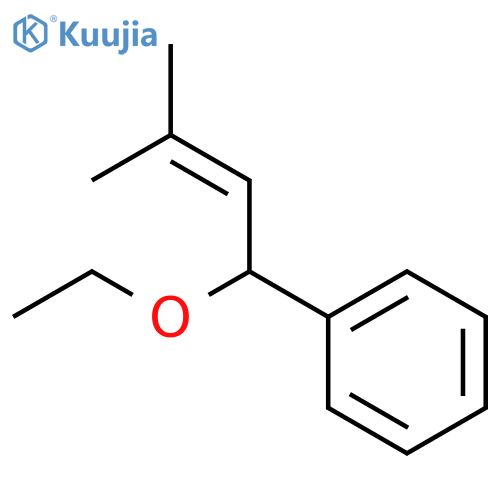 Benzene, (1-ethoxy-3-methyl-2-butenyl)- structure