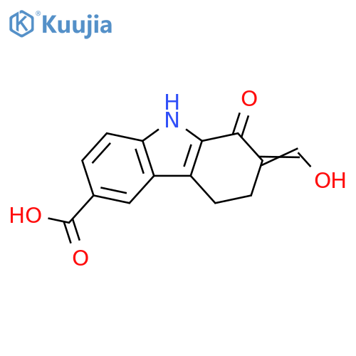 1H-Carbazole-6-carboxylic acid,2,3,4,9-tetrahydro-2-(hydroxymethylene)-1-oxo- structure