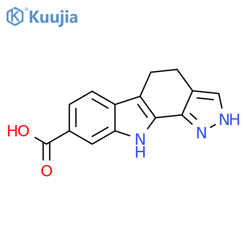 PYRAZOLO[3,4-A]CARBAZOLE-8-CARBOXYLIC ACID, 2,4,5,10-TETRAHYDRO- structure